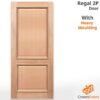 REGAL 2P SOLID TIMBER DOOR - Image 2